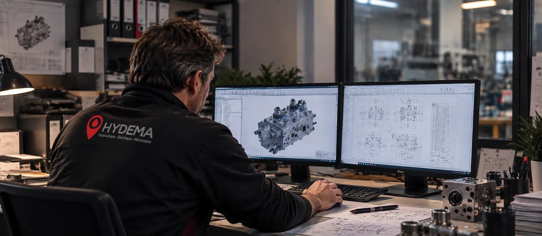 Ingénieur préparant une étude de modernisation d'un équipement industriel