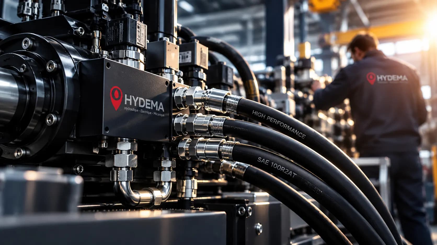 Site industriel de maintenance hydraulique