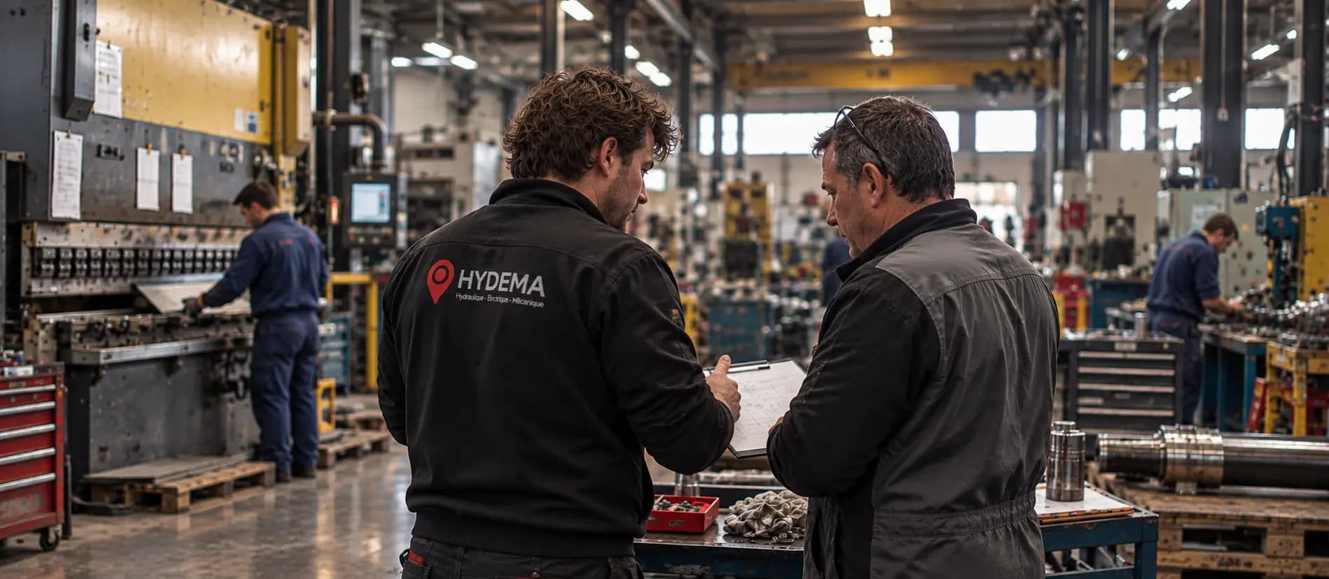 Technicien réalisant un contrôle de maintenance préventive sur un équipement industriel